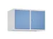 opzetkast,v. locker,2vak.,vak B 400mm,HxBxD 500x800x500mm,vleugeldeur