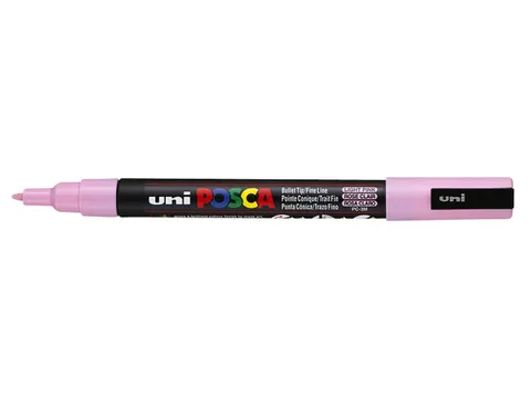 Verfstift Posca PC3M Fijne punt 0,9-1,3mm Lichtroze