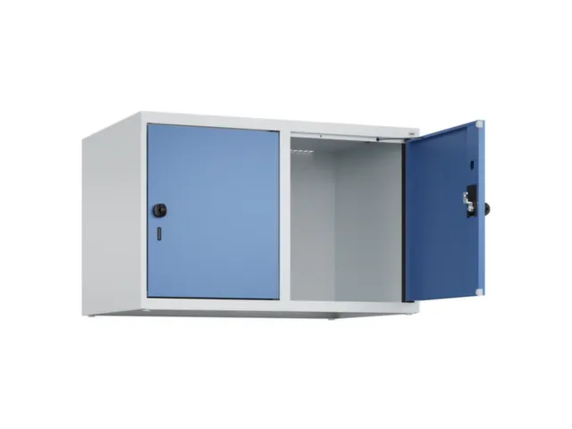 opzetkast,v. locker,2vak.,vak B 400mm,HxBxD 500x800x500mm,draaigrendel