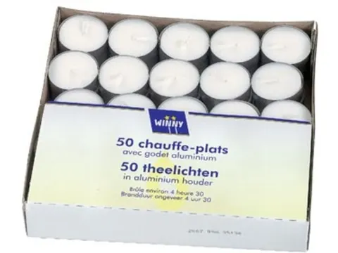 Theelichtjes Pak 50 Stuks