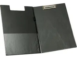Klemmap Opvouwbaar PVC A4 Zwart