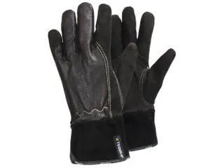 Tegera 32 hittebestendige lederen handschoenen, bruin/zwart, maat 9, p - 1