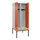 locker met bank,voor scheiding van kleding,HxBxD 2120x800x815mm,2vak
