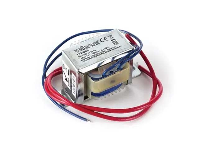 Open-Chassis Transformator 6 VA 1x12V~ 500mA MAX.