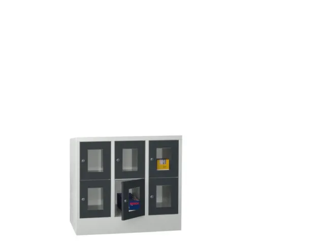 armoire multicases,HxlxP 855x900x500mm,RAL7035,face avant RAL7016