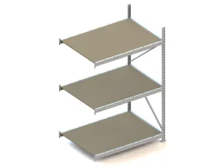 breedvakstelling,aanbouwveld,HxBxD 2200x1451x1050mm,vakl. 600kg - 1