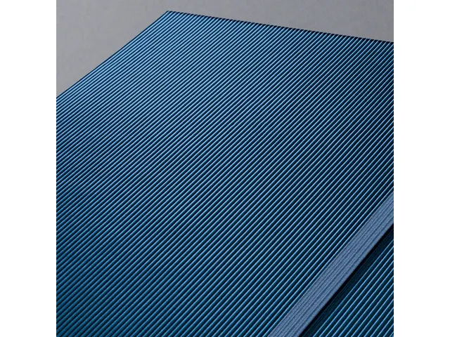 Notitieboek Conceptum A5 blauw metallic gelinieerd hardcover