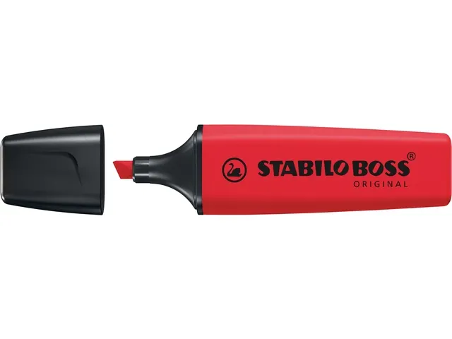 Markeerstift STABILO Boss 70/48 echt rood 15 stuks