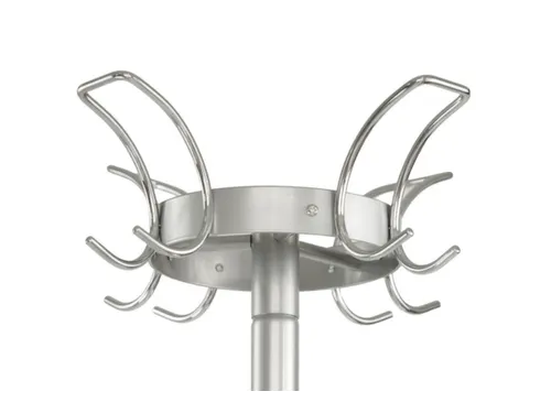 staande kapstok,HxØ 1800x400mm,4jashaken,parapluhouder/druppelvanger