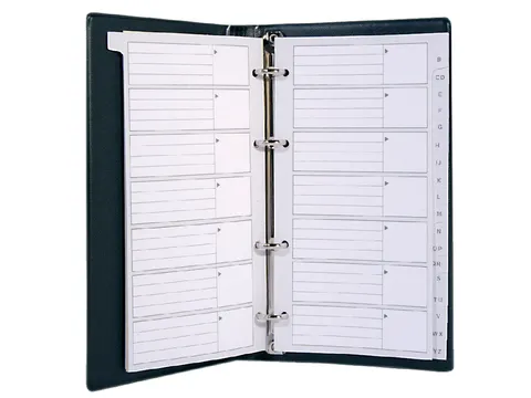 Telefoonalbum Kangaro 215x130mm A-Z 4-rings zwart