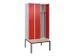 locker voor scheiding van kleding,HxBxD 2120x900x815mm,3vak