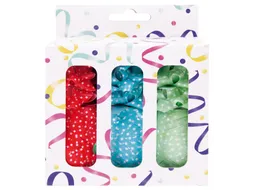 Cadeauversierset 3 rollen lint en 9 strikken assorti