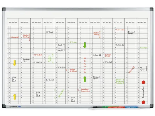 Jaarplanner Legamaster Premium Verticaal 60x90cm