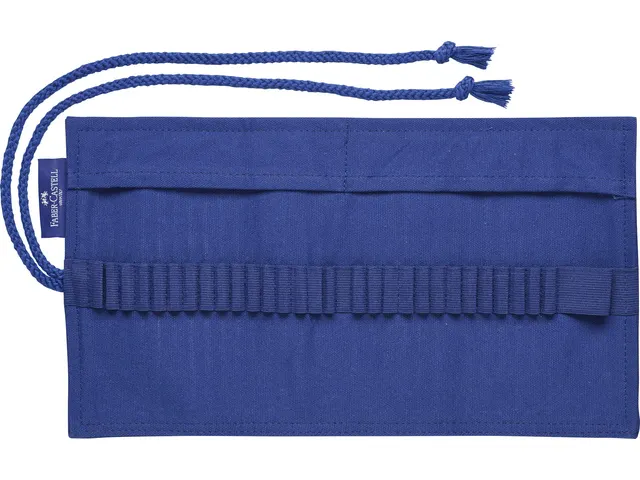 Roletui katoen blauw capaciteit 28 stuks