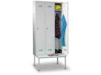 dekenkist HxBxD 2150x1200x500mm 3vak vak B 400mm RAL7035 front RAL7016