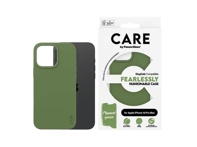 PanzerGlass CARE by PG Green MagS iPhone16 6.9 Pro, Hoes, Apple, Apple