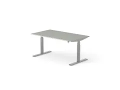 Elektrisch ihv bureau HxBxD 640-1300x1600x900mm blad grijs