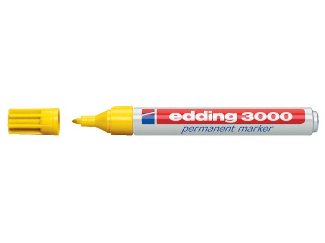 Viltstift edding 3000 rond geel 1.5-3mm | EddingMarker.nl