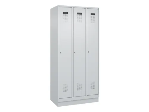 locker,HxBxD 1950x900x500mm,3vak,vak B 300mm,cil.-slot,sokkel