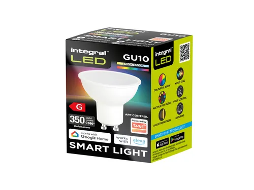 Ledlamp Integral GU10 2700-6500K Smart RGBW 4.9W 350lumen