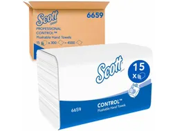 Scott 6659 Handdoek Intergevouwen Wit 1-Laags