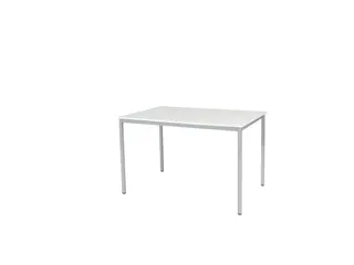 Domino Basic Tafel Vaste Hoogte 1200x800mm Wit 25mm Alu 4-Poots - 1