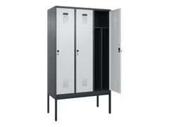 locker voor scheiding van kleding,HxBxD 2120x1200x500mm,3vak