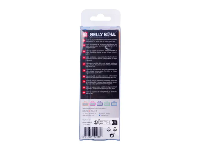 Gelschrijver Sakura Gelly Roll 0.7mm Silver Shadow 5 stuks