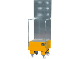 verrijdbare opvangbak,v. 1x60l vat,opvangvol. 60l,HxBxD 1775x590x570mm - 1