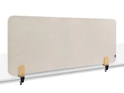 Elements Bureauscherm akoestisch 60x160cm Beige klemmen