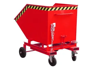 Kiepwagen voor spaanders,HxLxB 1220x1395x1070mm,0,6m³,draagverm. 300k - 1