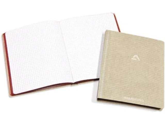 Copybook grijs linnen Wit houtvrij papier 80gr 145x220mm 320 pagina's