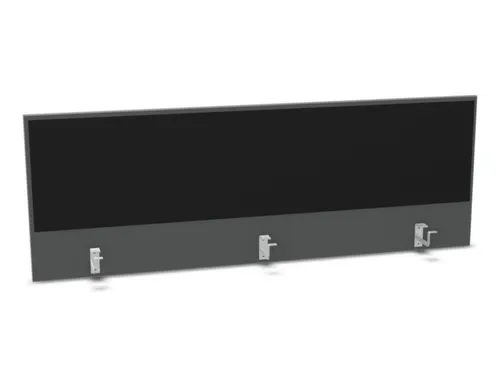 opzetpaneel bureau aanbouw achter MS-donkergrijs BN8033-zwart 1600mm