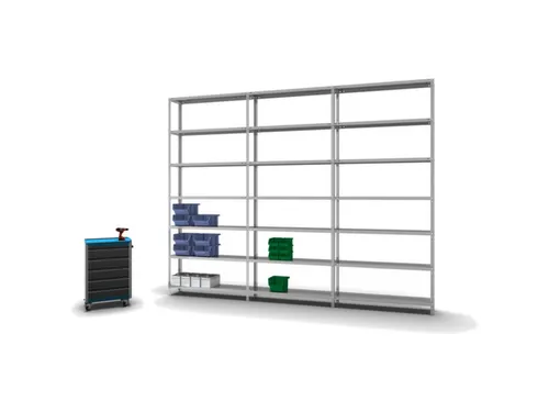 magazijnstelling,grondveld,HxBxD 3000x1300x300mm,vaklast 200kg
