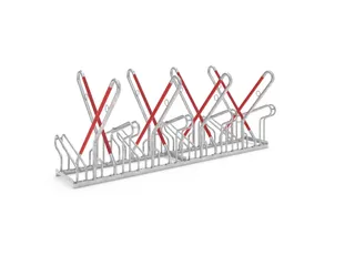 fietsbeugel,L 2160mm,2x4instelplaatsen,gebruik beide zijden - 1