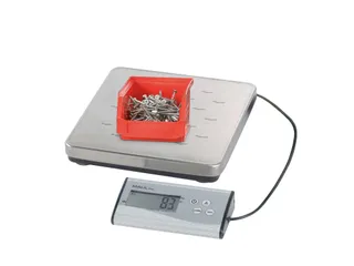 Pakketweger MAUL Cargo 50kg metalen plateau 27x27cm + 9V batterij zilv - 4