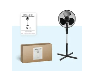 Statiefventilator BRASQ F300 Ø 40cm zwart - 9