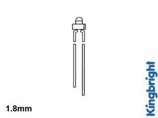 Standaard LED 1.8mm Groen Diffuus - 1