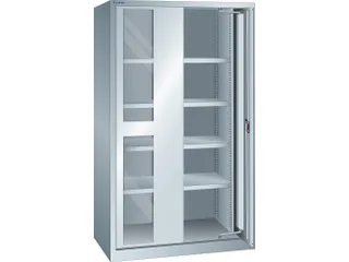zwaarlastkast met zwenkdeuren,HxBxD 1950x1146x690mm,lak RAL7035 - 2