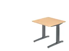 bureau à hauteur réglable HxlxP 680-850x800x800mm panneau érable