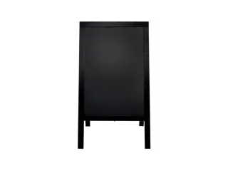 Stoepbord Securit 700x1250x40mm zwart hout - 3