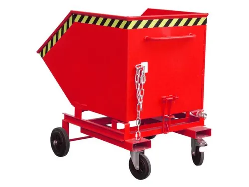 Kiepwagen voor spaanders,HxLxB 1220x1395x1070mm,0,6m³,draagverm. 300k