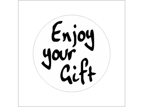 Etiket diameter 39 mm 500 stuks Enjoy Your Gift