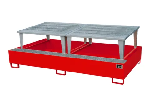 opvangbak,v. 2xIBC,opvangvol. 1000l,HxBxD 863x2650x1460mm