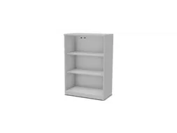 vitrinekast,HxBxD 1155x800x445mm,2xhouten vloer,3 OH,MP-lichtgrijs