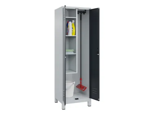 schoonmaakkast,HxBxD 1950x600x500mm,links 4vakken