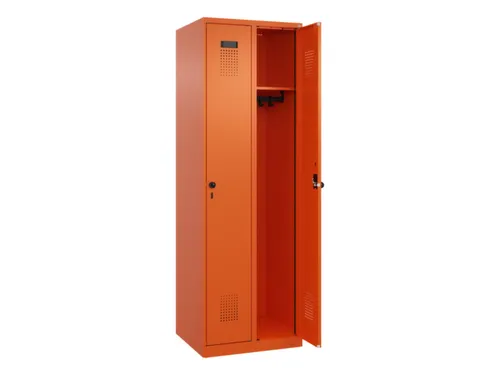locker,HxBxD 1850x600x500mm,2vak,vak B 300mm,draaigrendel