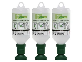 Oogspoel-Flessen 3X Zout-Oplossing Din En 15154-4 - 2