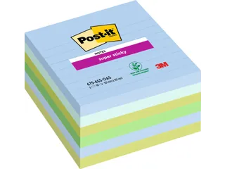 Memoblok Post-it 675-6 Super Sticky 101x101mm Oasis 6 stuks - 1