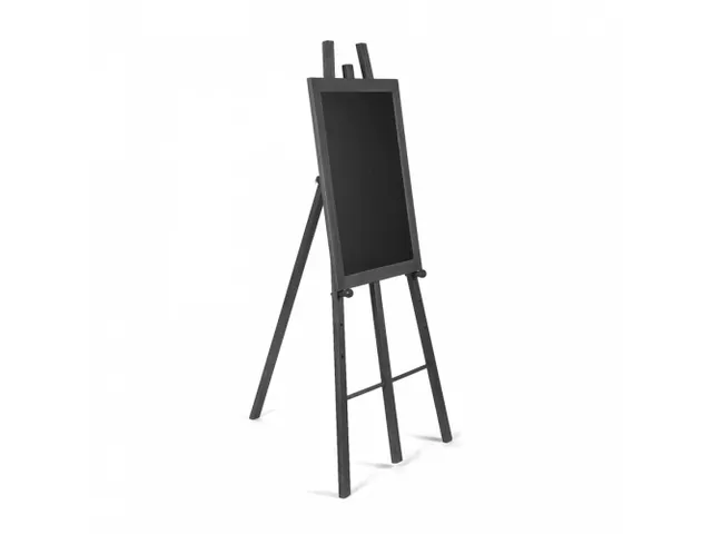 Chevalet bois dur noir pour tableau noir/panneau imprimé